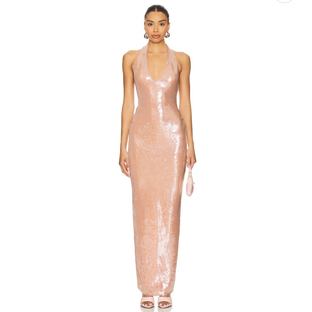 Nookie Blush Sequin Siren Gown